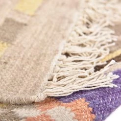 THEKO die markenteppiche Tapis en laine Kelim Royal II - Laine vierge / Coton - Beige -Tapis Soldes Boutique 1000302034 211117 17464705840 DETAILS P000000001000302034