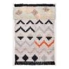 THEKO die markenteppiche Tapis en laine Nomadic 133960 - Laine vierge / Coton - Multicolore - 70 x 140 cm