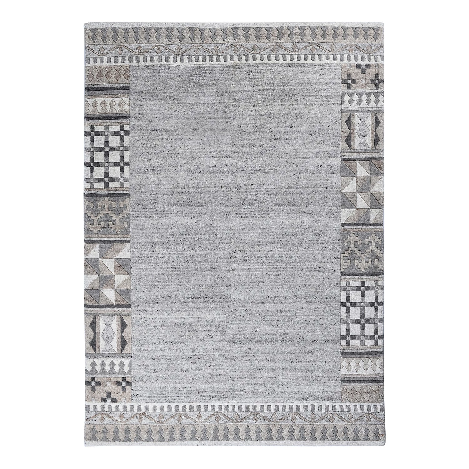 THEKO die markenteppiche Tapis en laine Nakarta 6030 I - Laine vierge - Gris - 190 x 290 cm 3 THEKO die markenteppiche Tapis en laine Nakarta 6030 I - Laine vierge - Gris - 190 x 290 cm