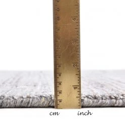 THEKO die markenteppiche Tapis en laine Sandiego - Laine vierge / Viscose - Gris - 90 x 160 cm -Tapis Soldes Boutique 1000302124 211117 17442703613 DETAILS P000000001000302124