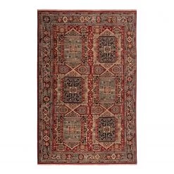 THEKO die markenteppiche Tapis en laine Saharna 7275 - Laine vierge - Rouge - 60 x 85 cm