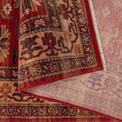 THEKO die markenteppiche Tapis en laine Saharna 2856 - Laine vierge - Rouge - 80 x 145 cm -Tapis Soldes Boutique 1000302244 211117 17443803805 DETAILS P000000001000302244
