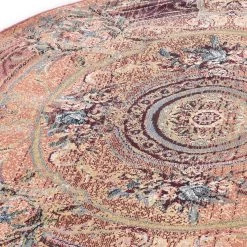 THEKO die markenteppiche Tapis Gabiro 856 III - Polypropylène - Orange - Diamètre : 150 cm -Tapis Soldes Boutique 1000302260 211117 17332601886 DETAILS P000000001000302260