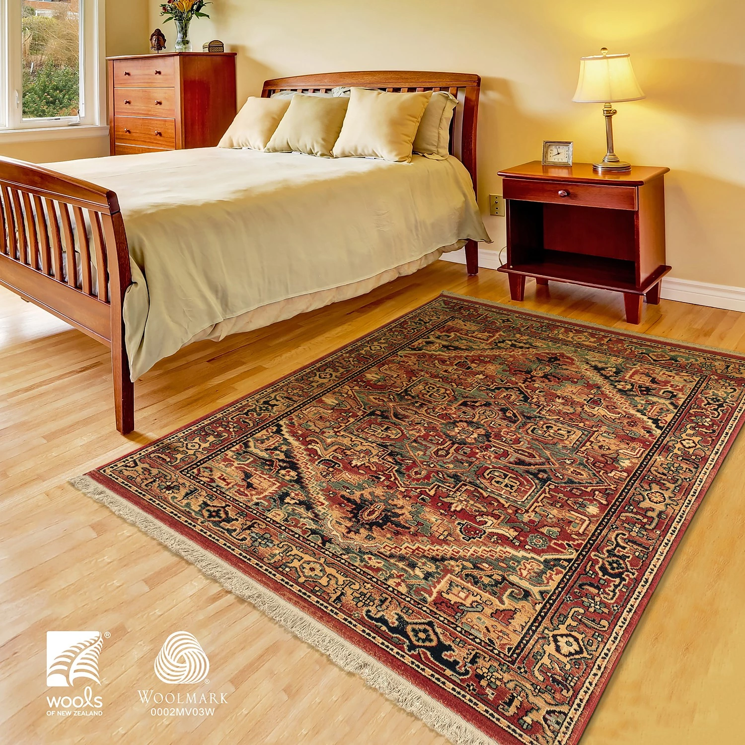 THEKO die markenteppiche Tapis en laine Saharna 2886 - Laine vierge - Rouge - 60 x 85 cm 4 THEKO die markenteppiche Tapis en laine Saharna 2886 - Laine vierge - Rouge - 60 x 85 cm – Image 2