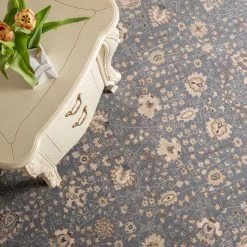 THEKO die markenteppiche Tapis en laine Floresti IV - Laine vierge - Gris - 80 x 150 cm -Tapis Soldes Boutique 1000302331 211117 17353102077 MOOD DETAILS P000000001000302331 mood