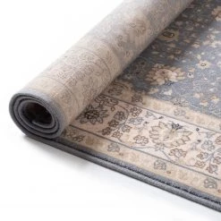THEKO die markenteppiche Tapis en laine Floresti IV - Laine vierge - Gris - 80 x 150 cm -Tapis Soldes Boutique 1000302331 211117 17353402120 DETAILS P000000001000302331