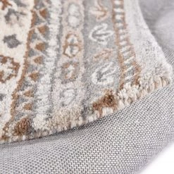 THEKO die markenteppiche Tapis en laine Royal Shaal - Laine vierge - Naturel - 60 x 90 cm -Tapis Soldes Boutique 1000302368 211117 17445404070 DETAILS P000000001000302368