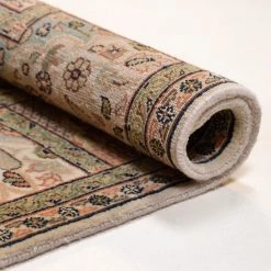 THEKO die markenteppiche Tapis en laine Sirsa Silk Baktyari - Laine vierge / Soie - Crème -Tapis Soldes Boutique 1000303575 211117 17431903009 DETAILS P000000001000303575