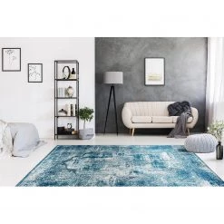 Kayoom Tapis Rhodin 425 - Polyester - Bleu - 200 x 290 cm 9 Kayoom Tapis Rhodin 425 - Polyester - Bleu - 200 x 290 cm -Tapis Soldes Boutique 1000304441 211102 14450400312 MOOD DETAILS P000000001000304441 mood