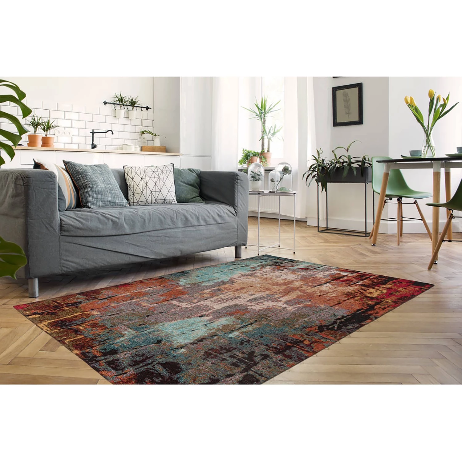 Kayoom Tapis Primavera 425 - Tissu mélangé - Multicolore - 120 x 180 cm 7 Kayoom Tapis Primavera 425 - Tissu mélangé - Multicolore - 120 x 180 cm – Image 5