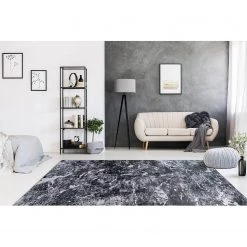 Kayoom Tapis Rhodin 1425 - Polyester - Gris / Blanc - 120 x 170 cm -Tapis Soldes Boutique 1000304514 211102 14483800641 MOOD DETAILS P000000001000304514 mood