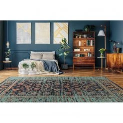 Kayoom Tapis Charme 225 - Tissu mélangé - Bleu - 160 x 230 cm 9 Kayoom Tapis Charme 225 - Tissu mélangé - Bleu - 160 x 230 cm -Tapis Soldes Boutique 1000304526 211102 14491700706 MOOD DETAILS P000000001000304526 mood