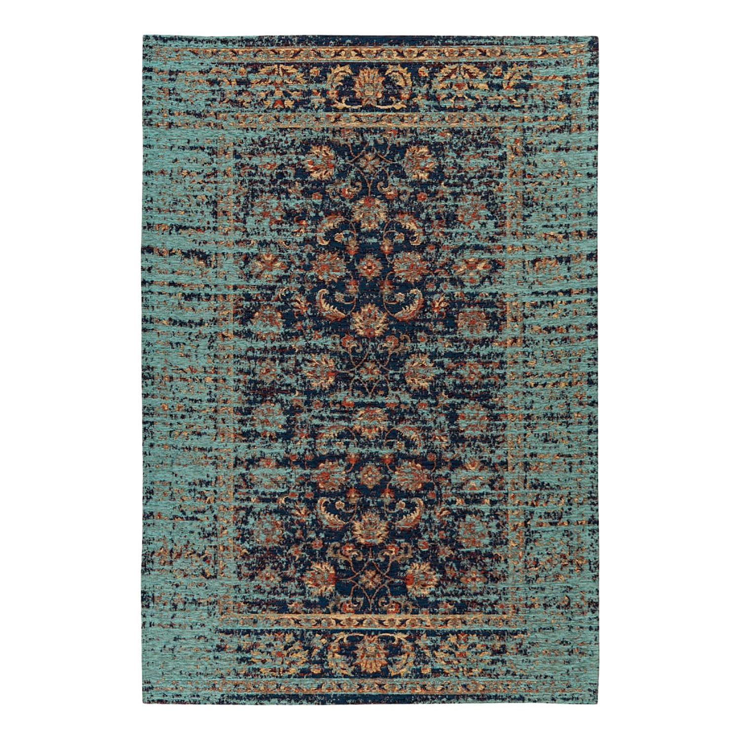 Kayoom Tapis Charme 225 - Tissu mélangé - Bleu - 160 x 230 cm 3 Kayoom Tapis Charme 225 - Tissu mélangé - Bleu - 160 x 230 cm