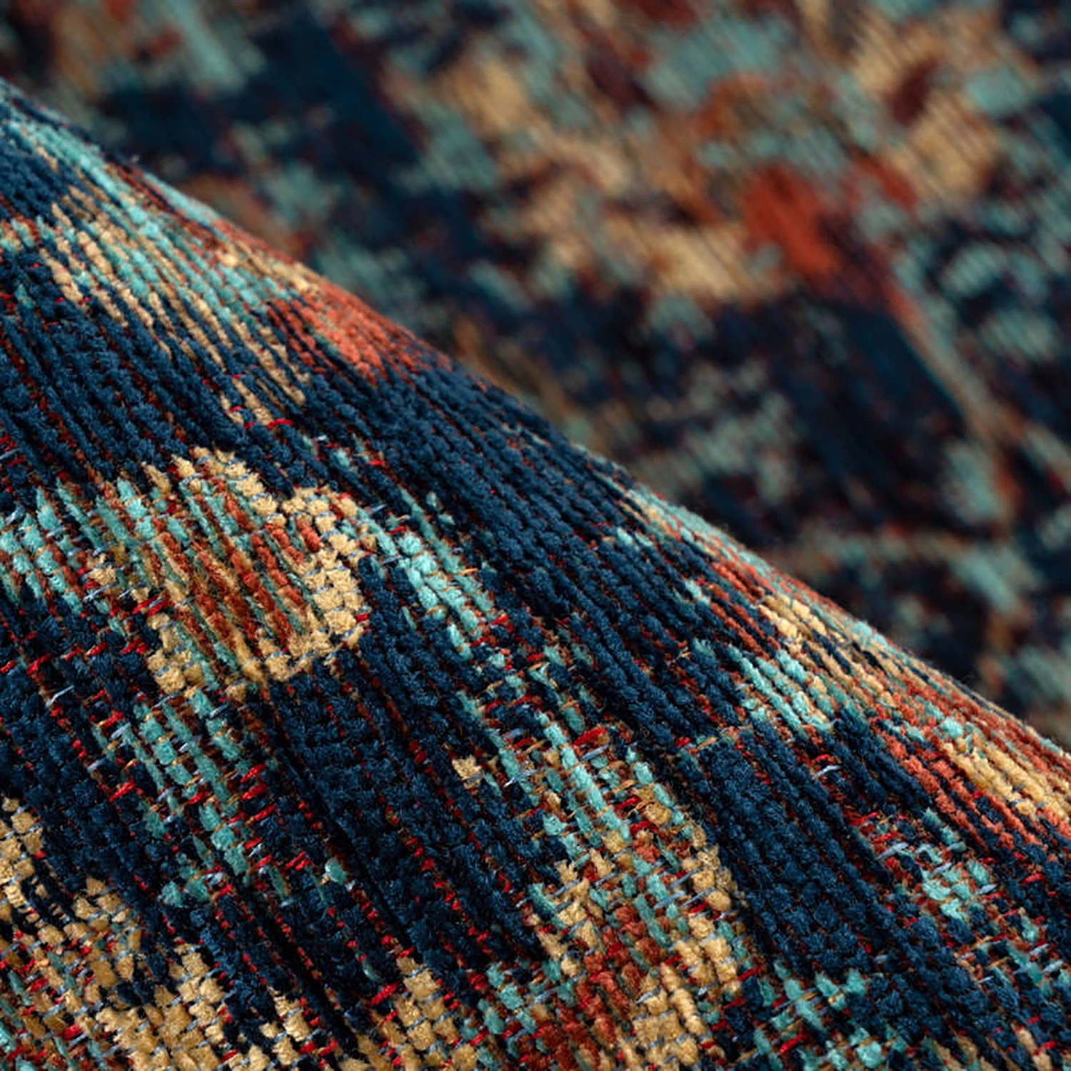 Kayoom Tapis Charme 225 - Tissu mélangé - Bleu - 160 x 230 cm 7 Kayoom Tapis Charme 225 - Tissu mélangé - Bleu - 160 x 230 cm – Image 5