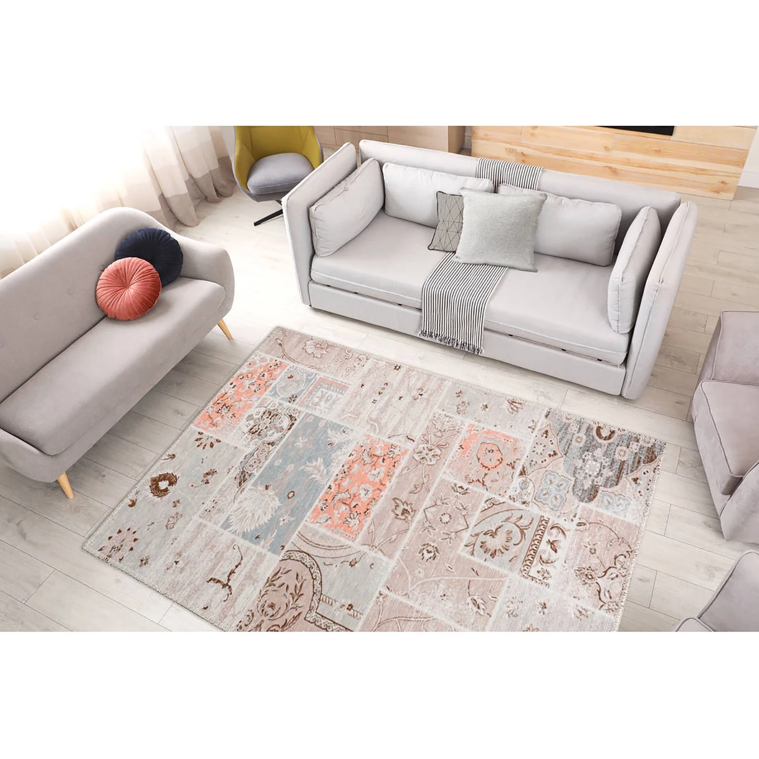 Kayoom Tapis Peron 200 - Polyester / Multicolore - 120 x 170 cm 8 Kayoom Tapis Peron 200 - Polyester / Multicolore - 120 x 170 cm – Image 6