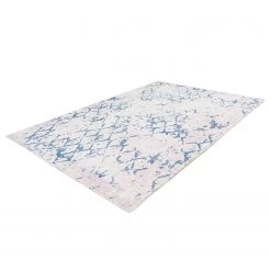 Kayoom Tapis Peron 400 - Polyester - Blanc / Bleu - 200 x 290 cm 10 Kayoom Tapis Peron 400 - Polyester - Blanc / Bleu - 200 x 290 cm -Tapis Soldes Boutique 1000304607 211102 14535701173 DETAILS P000000001000304607