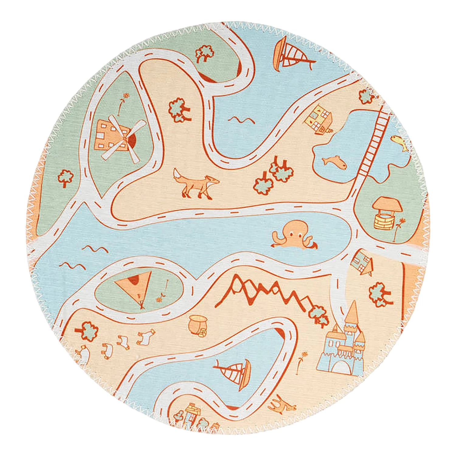 Kayoom Tapis enfant Bambini 200 IV - Polyester / Multicolore 3 Kayoom Tapis enfant Bambini 200 IV - Polyester / Multicolore