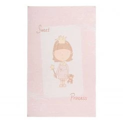 Kayoom Tapis enfant Bambini 300 II - Polyester - Rose - 120 x 170 cm