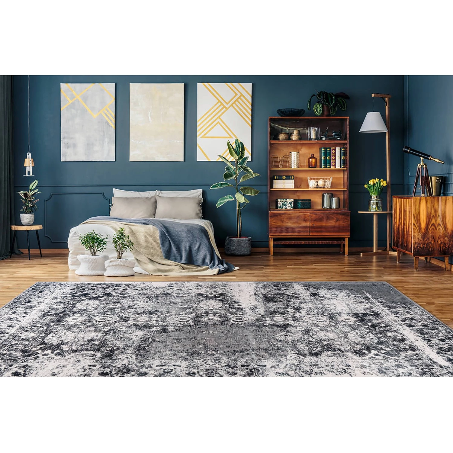 Kayoom Tapis Saphira 400 - Polyester - Gris - 120 x 170 cm 6 Kayoom Tapis Saphira 400 - Polyester - Gris - 120 x 170 cm – Image 4
