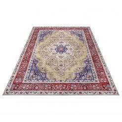 Nouristan Tapis Tabriz Miray - Polyester - Doré - 120 x 160 cm -Tapis Soldes Boutique 1000304728 211101 06354700197 DETAILS P000000001000304728