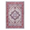 Nouristan Tapis Heriz Arian - Polyester - Rouge rubis / Bleu - 120 x 160 cm