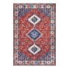 Nouristan Tapis Hamadan Karim - Polyester - Rouge brique / Bleu - 120 x 160 cm