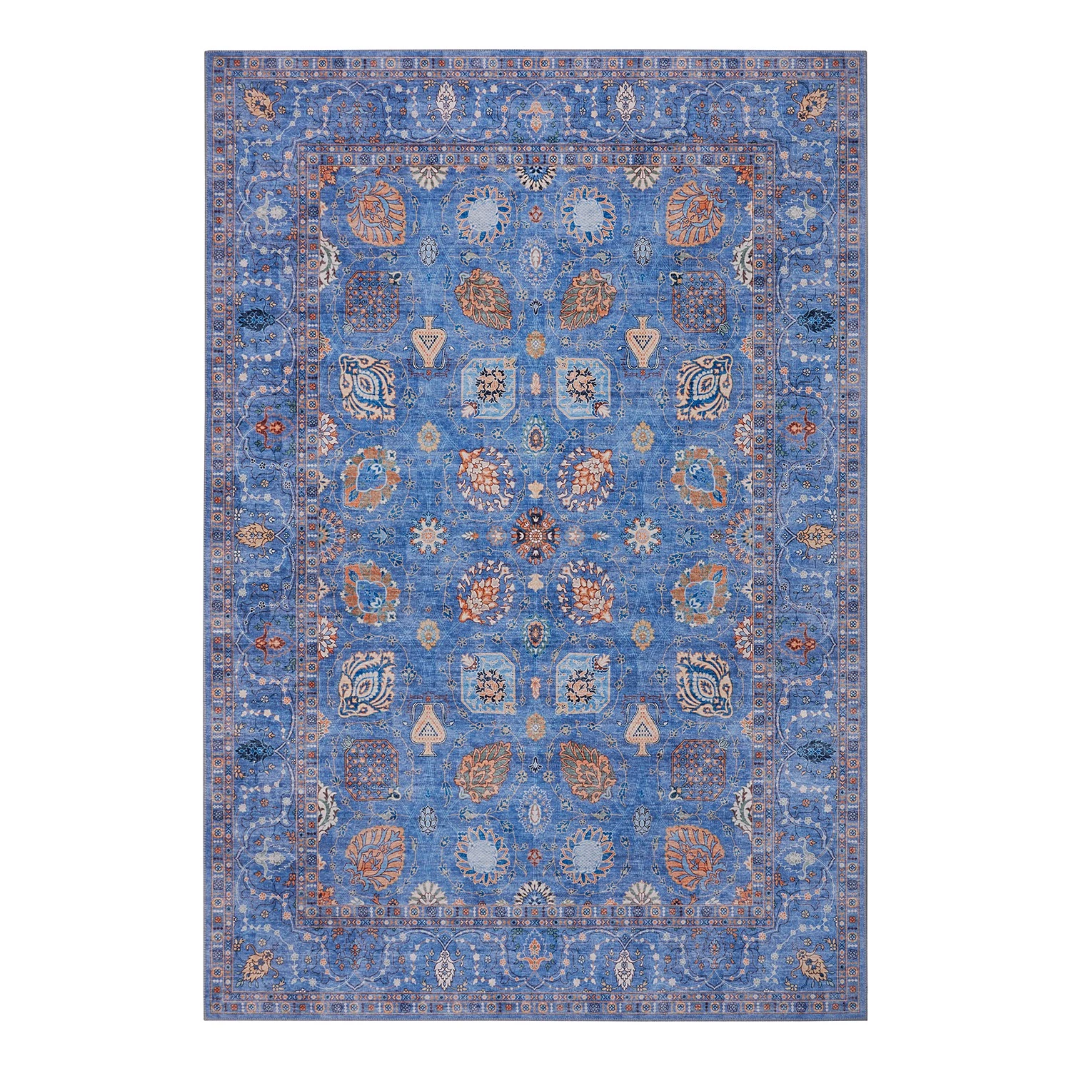 Nouristan Tapis Nain Madina - Polyester - Bleu jean - 80 x 150 cm 3 Nouristan Tapis Nain Madina - Polyester - Bleu jean - 80 x 150 cm