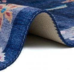 Freundin Home Collection Tapis Gloriosa - Polyester - Bleu foncé - 120 x 160 cm -Tapis Soldes Boutique 1000304782 211101 06354200140 DETAILS P000000001000304782