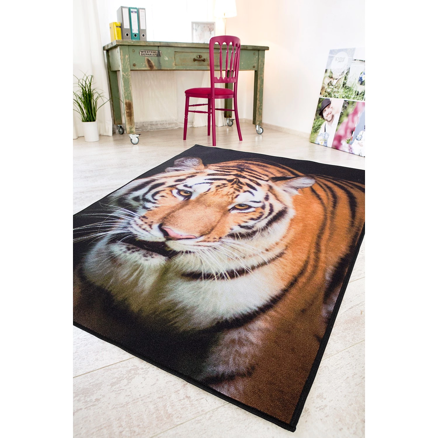 Andiamo Tapis Tiger - Polyamide - Orange 4 Andiamo Tapis Tiger - Polyamide - Orange – Image 2
