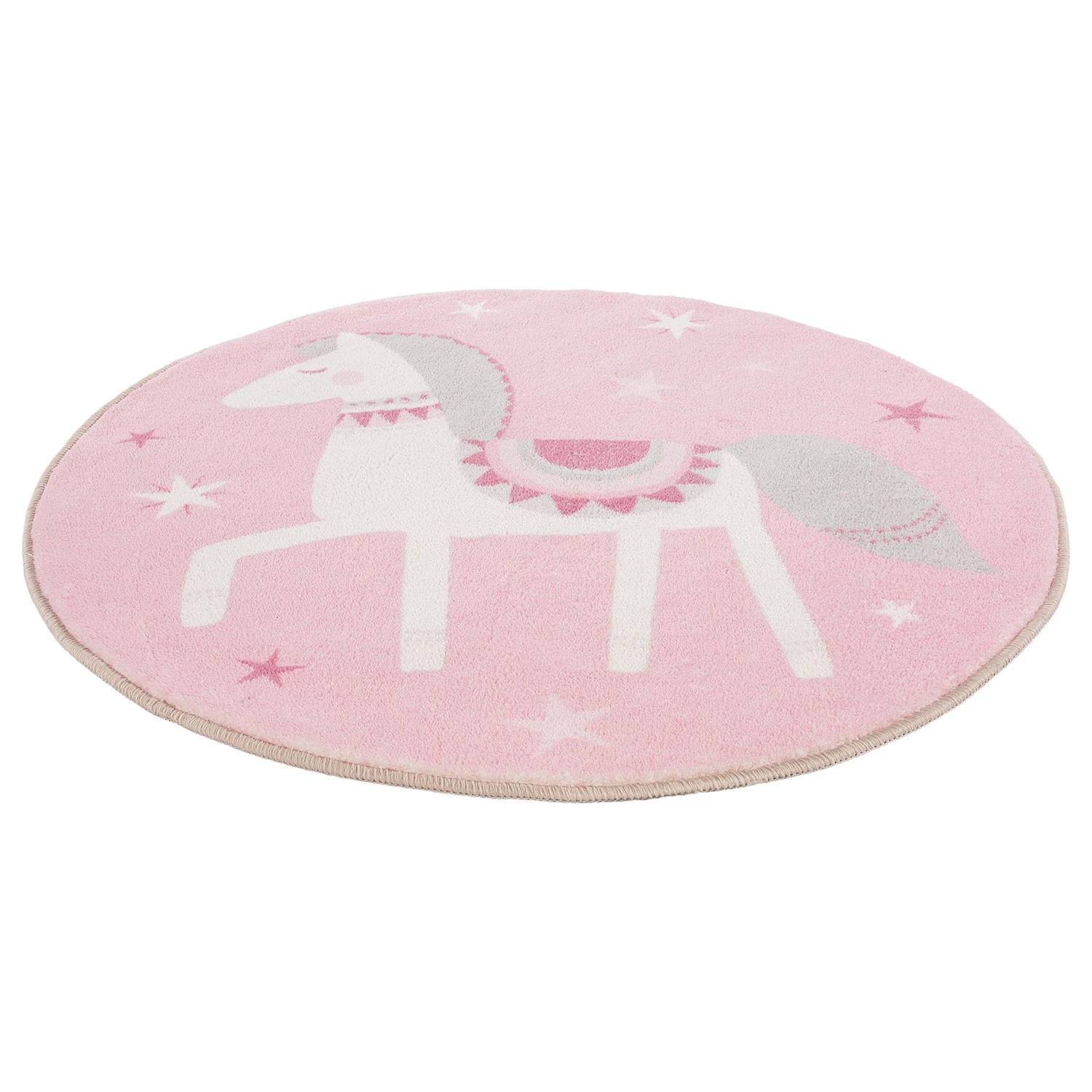 Luxor living Tapis enfant Lotti II - Polyester - Blanc / Rose 5 Luxor living Tapis enfant Lotti II - Polyester - Blanc / Rose – Image 3