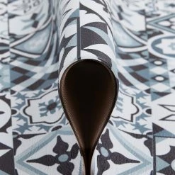 Andiamo Tapis de couloir Marrakesch - Vinyle - Multicolore - Gris / Bleu - 70 x 200 cm -Tapis Soldes Boutique 1000307588 211202 19395600708 DETAILS P000000001000307588