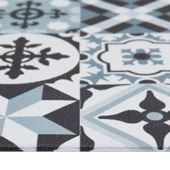 Andiamo Tapis de couloir Marrakesch - Vinyle - Multicolore - Gris / Bleu - 70 x 200 cm -Tapis Soldes Boutique 1000307588 211202 19395600714 DETAILS P000000001000307588