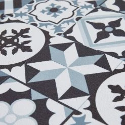 Andiamo Tapis de couloir Marrakesch - Vinyle - Multicolore - Gris / Bleu - 70 x 200 cm -Tapis Soldes Boutique 1000307588 211202 19395600720 DETAILS P000000001000307588