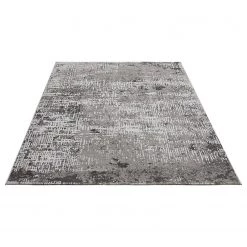 Luxor living Tapis Saragossa - Polypropylène / Polyester - Gris foncé - 67 x 140 cm -Tapis Soldes Boutique 1000307635 211202 19405200716 DETAILS P000000001000307635