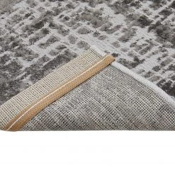 Luxor living Tapis Saragossa - Polypropylène / Polyester - Gris foncé - 67 x 140 cm -Tapis Soldes Boutique 1000307635 211202 19405300740 DETAILS P000000001000307635