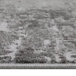 Luxor living Tapis Saragossa - Polypropylène / Polyester - Gris foncé - 67 x 140 cm -Tapis Soldes Boutique 1000307635 211202 19411300752 DETAILS P000000001000307635