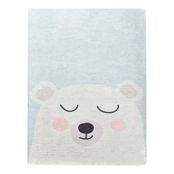 Top Square Tapis enfant Baby Bear - Velours / Polyester - Multicolore