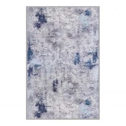 Top Square Tapis Inka - Polyester - Bleu