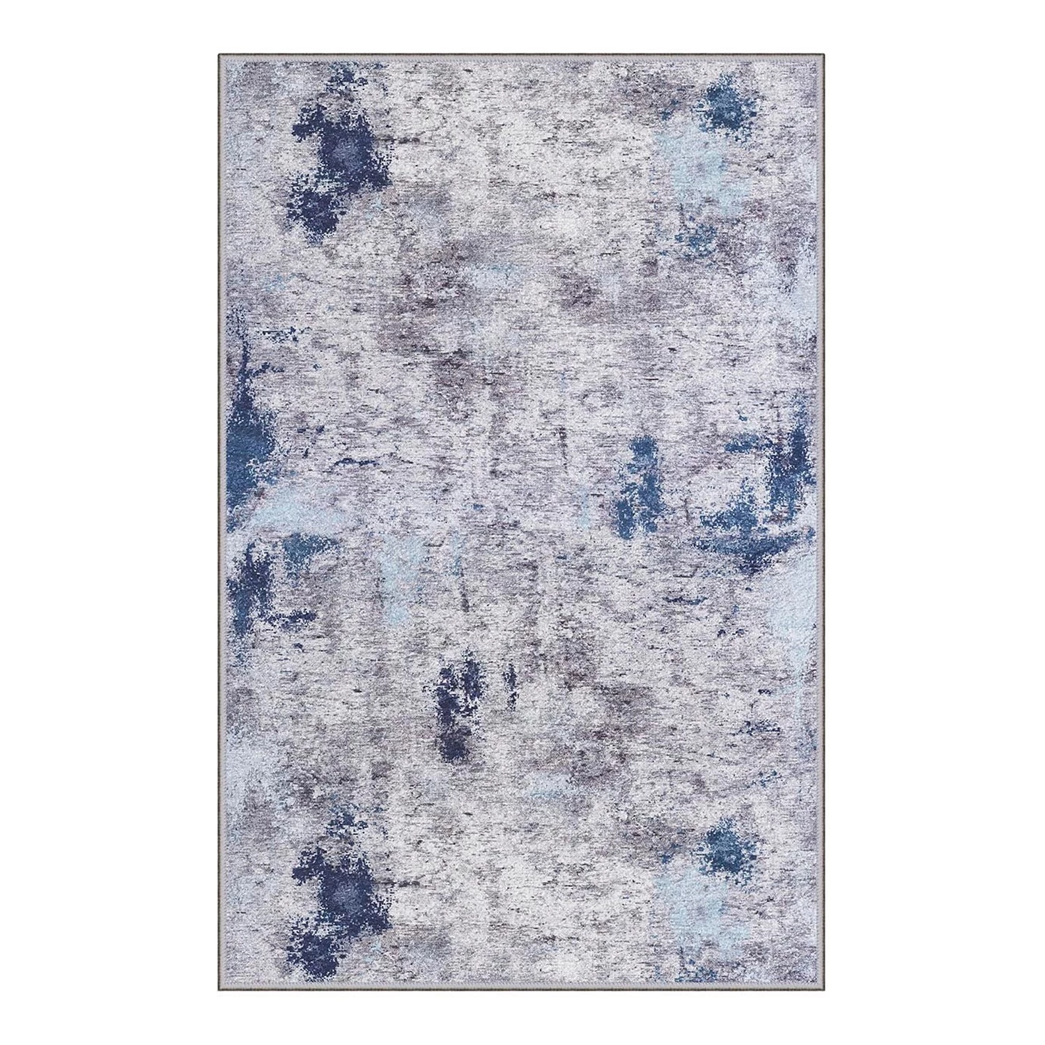 Top Square Tapis Inka - Polyester - Bleu 3 Top Square Tapis Inka - Polyester - Bleu