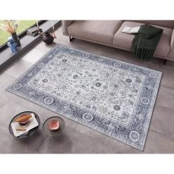 ELLE DECORATION Tapis Keshan Naz - Polyester - Crème / Gris - 120 x 160 cm -Tapis Soldes Boutique 1000307791 211110 10352300090 MOOD DETAILS P000000001000307791 mood