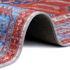 ELLE DECORATION Tapis Shiraz Niavaran - Polyester - Bleu / Multicolore - 160 x 230 cm -Tapis Soldes Boutique 1000307793 211110 103524000120 DETAILS P000000001000307793