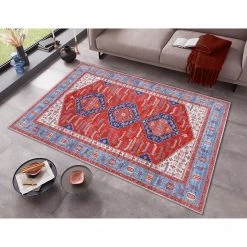 ELLE DECORATION Tapis Shiraz Niavaran - Polyester - Bleu / Multicolore - 160 x 230 cm -Tapis Soldes Boutique 1000307793 211110 10352400098 MOOD DETAILS P000000001000307793 mood