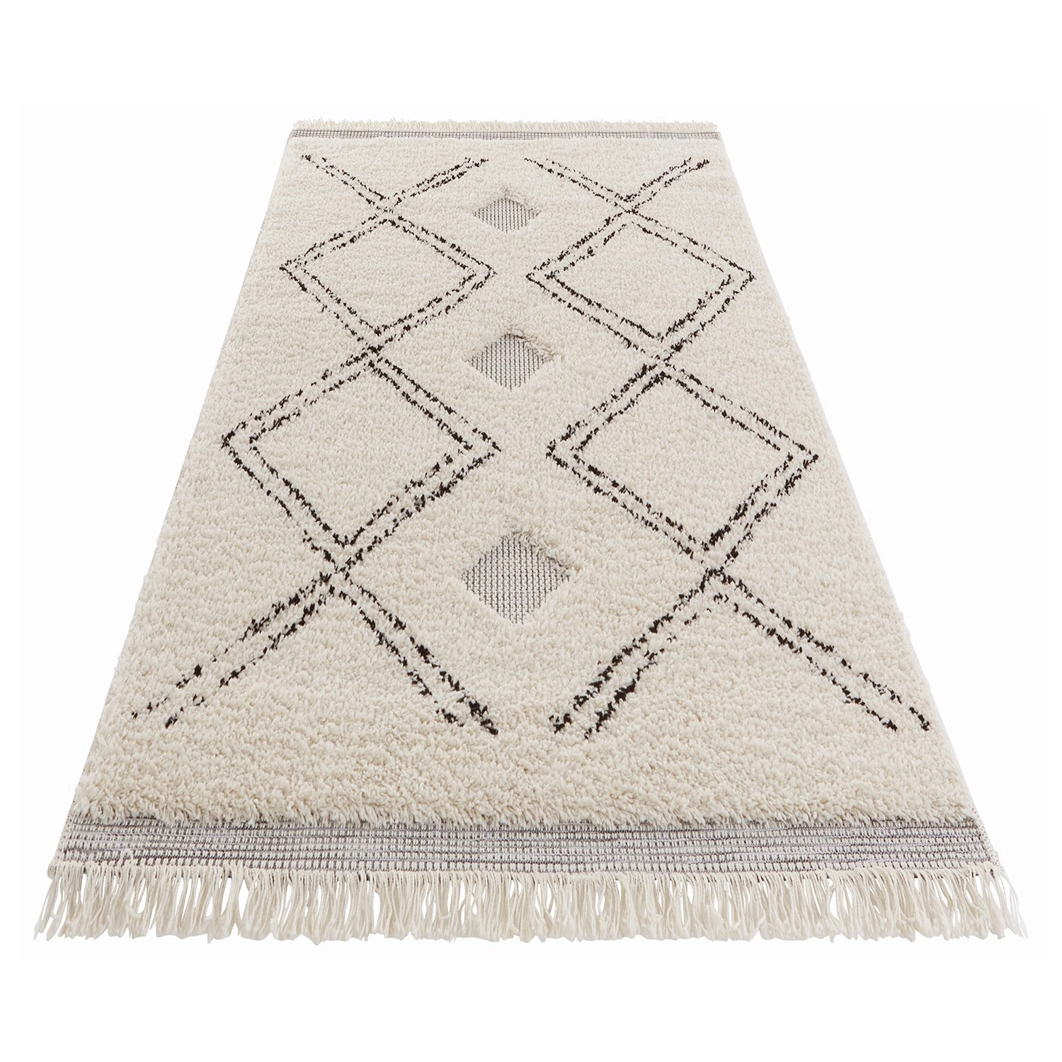 Mint Rugs Tapis épais Aranos - Polypropylène - Crème / Noir - 200 x 290 cm 5 Mint Rugs Tapis épais Aranos - Polypropylène - Crème / Noir - 200 x 290 cm – Image 3