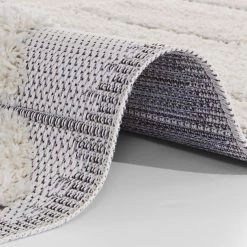 Mint Rugs Tapis épais Hutu - Polypropylène - Gris / Crème - 80 x 150 cm -Tapis Soldes Boutique 1000310075 211123 12152000363 DETAILS P000000001000310075