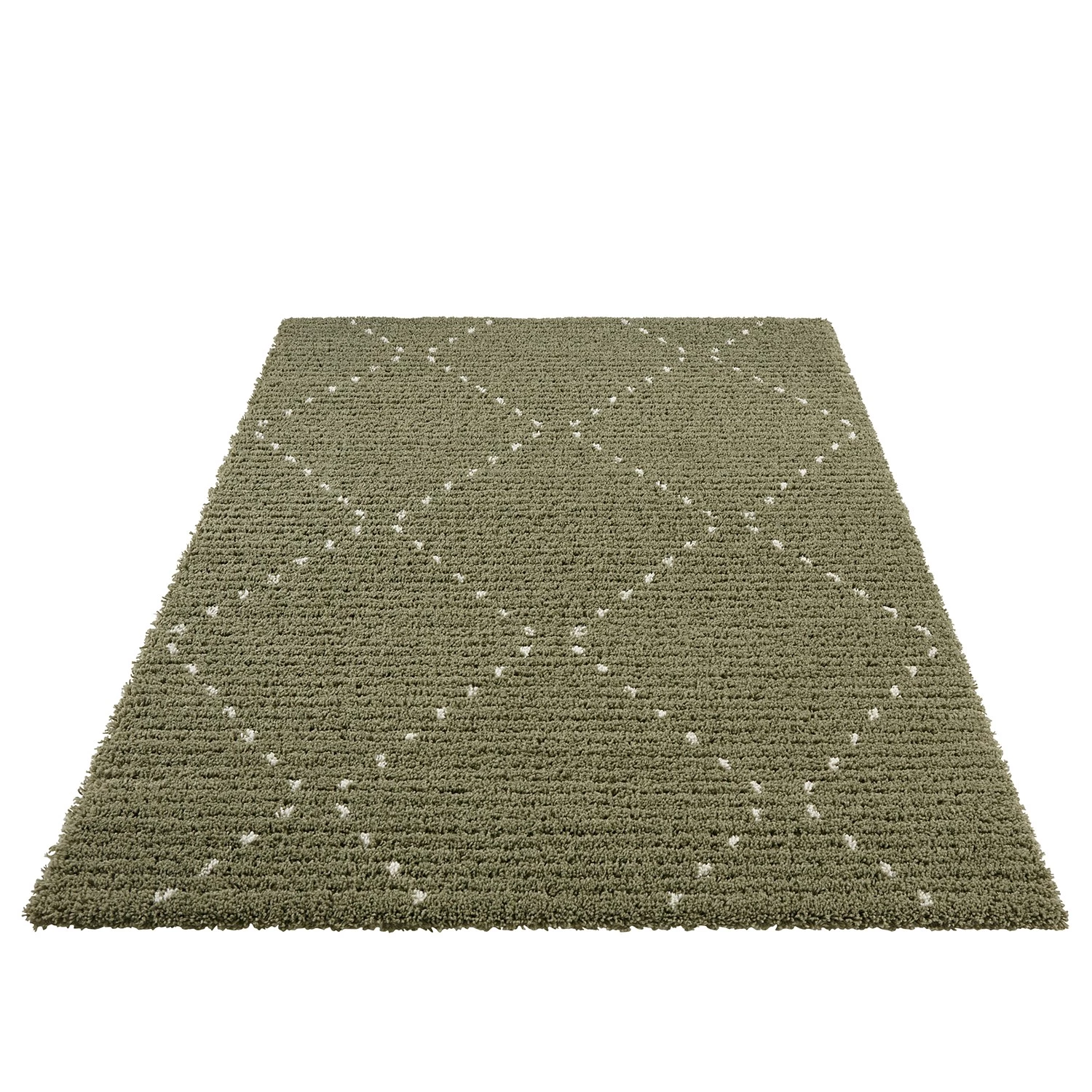 Mint Rugs Tapis épais Basay - Polypropylène - Vert / Beige - 80 x 150 cm 5 Mint Rugs Tapis épais Basay - Polypropylène - Vert / Beige - 80 x 150 cm – Image 3