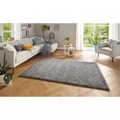 Mint Rugs Tapis épais Toboso - Polypropylène - Gris / Crème - 120 x 170 cm -Tapis Soldes Boutique 1000310104 211123 12152800458 MOOD DETAILS P000000001000310104 mood