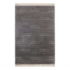 Mint Rugs Tapis épais Kamahe - Polypropylène - Gris foncé - 120 x 170 cm