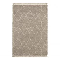 Mint Rugs Tapis épais Panihe - Polypropylène - Gris / Beige - 160 x 230 cm