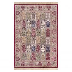 Nouristan Tapis Moud Barash - Viscose - Rouge - 200 x 300 cm