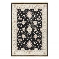 Nouristan Tapis Nain Urmia - Viscose - Anthracite - 160 x 230 cm